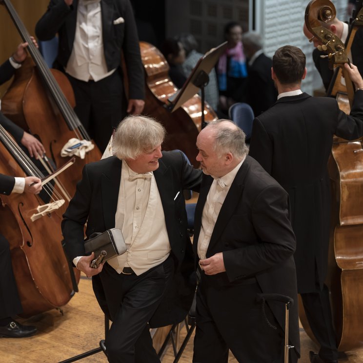 Jacques Zoon and Thomas Ruge after a conert in 2022 © Priska Ketterer / Lucerne Festival