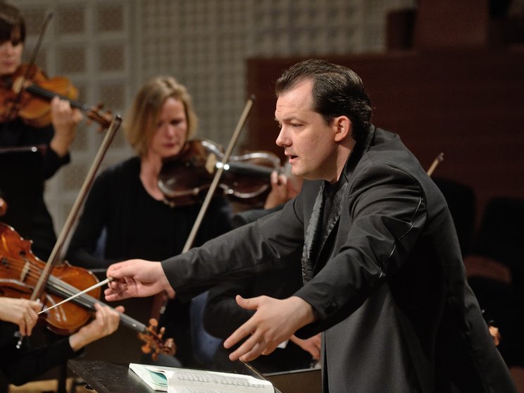 Andris Nelsons conducts the Lucerne Festival Orchestra, 2014 © Georg Anderhub / Lucerne Festival