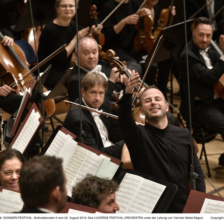 Yannick Nézet-Séguin | Lucerne Festival Orchestra © Peter Fischli/Lucerne Festival