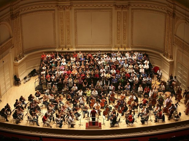 Das Lucerne Festival Orchestra probt in der Carnegie Hall, 2007