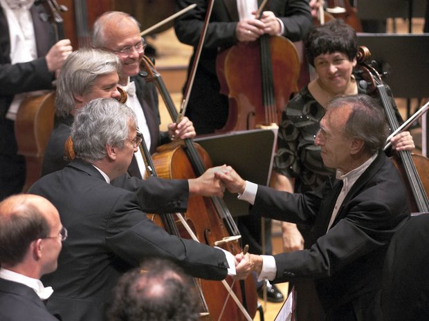 Clemens Hagen with Claudio Abbado at the 2003 Summer Festival ...