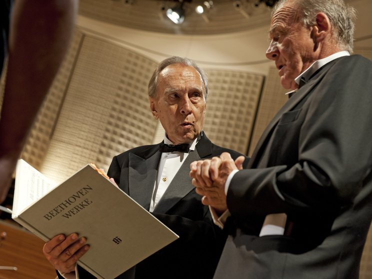 Claudio Abbado and Bruno Ganz, 2012 © Georg Anderhub / Lucerne Festival