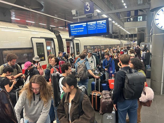 Ankunft am Berliner Hauptbahnhof