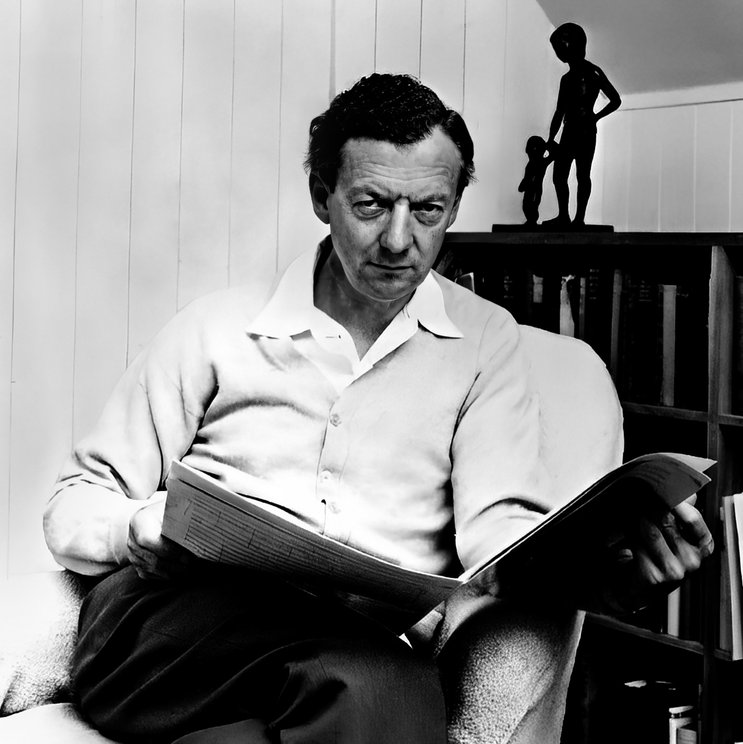 Benjamin Britten © London Records 1968 publicity photo Wikipedia