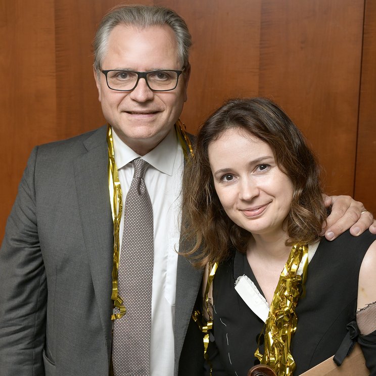 Michael Haefliger und Patricia Kopatchinskaja © Peter Fischli/Lucerne Festival
