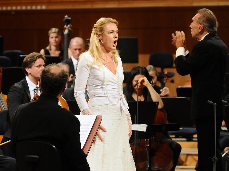 Claudio Abbado dirigiert Magdalena Kožená und das Lucerne Festival Orchestra, 2009 © Priska Ketterer / Lucerne Festival