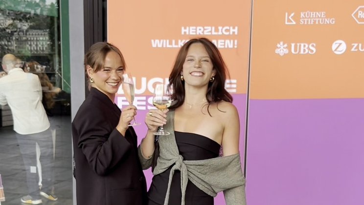 Stella and Simona enjoy a night out at Lucerne Festival