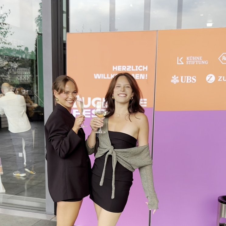 Stella and Simona enjoy a night out at Lucerne Festival