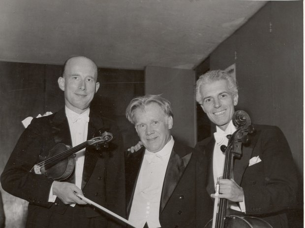 Georg Kulenkampff, Edwin Fischer und Enrico Mainardi in Luzern © Archiv Lucerne Festival