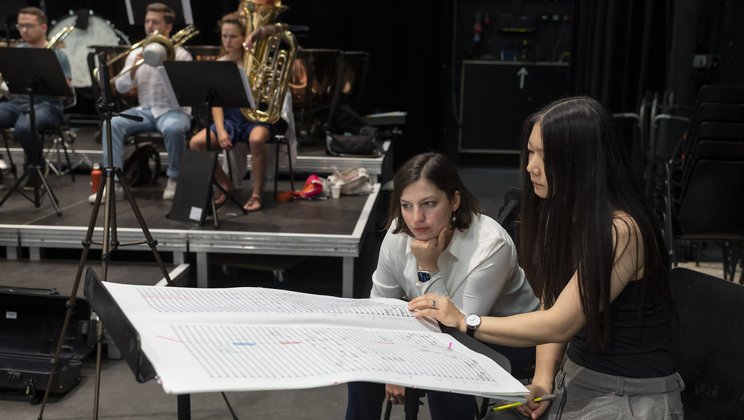 Participants in the new Contemporary-Conducting Program, 2023 © Priska Ketterer / Lucerne Festival