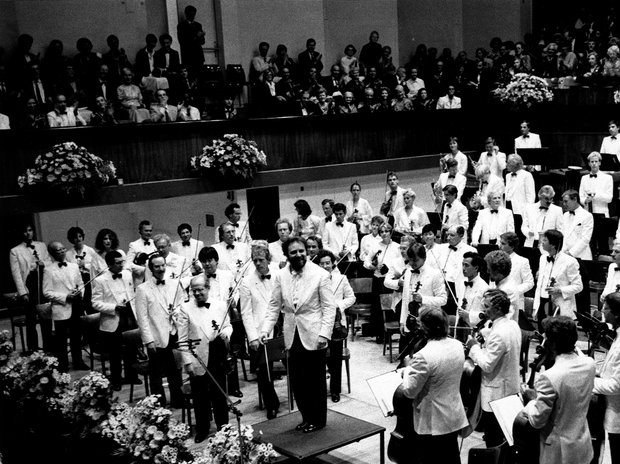 Riccardo Chailly und das Concertgebouw Orchestra (1988) © Archiv Lucerne Festival