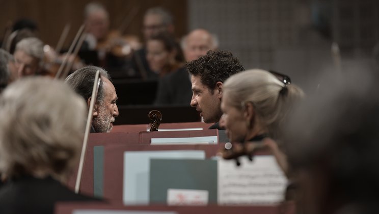 Riccardo Chailly and Raphael Christ © Peter Fischli/Lucerne Festival