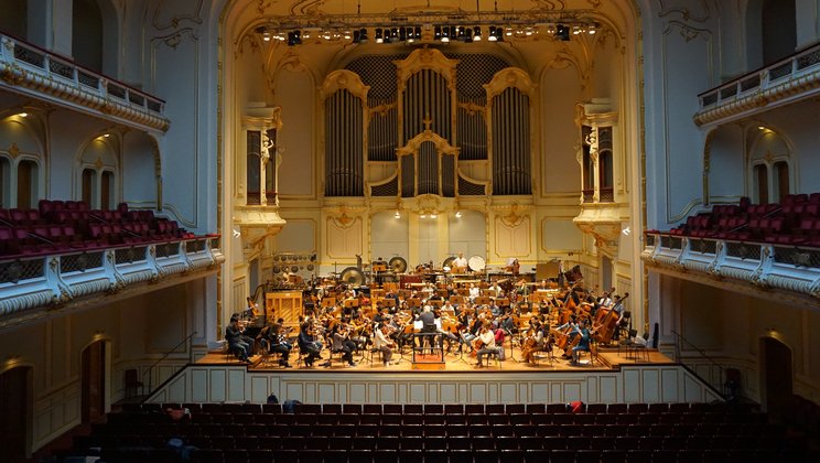 The Lucerne Festival Contemporary Orchestra rehearses at Laeiszthalle © Lucerne Festival