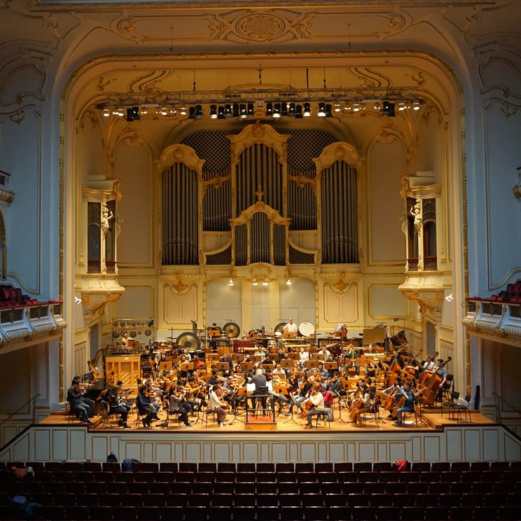 Das Lucerne Festival Contemporary Orchestra probt in der Laeiszhalle © Lucerne Festival