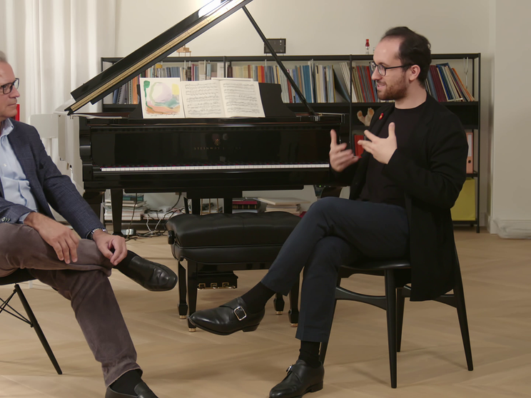 Igor Levit and Michael Haefliger talk about the Piano Fest 2023 © Lucerne Festival