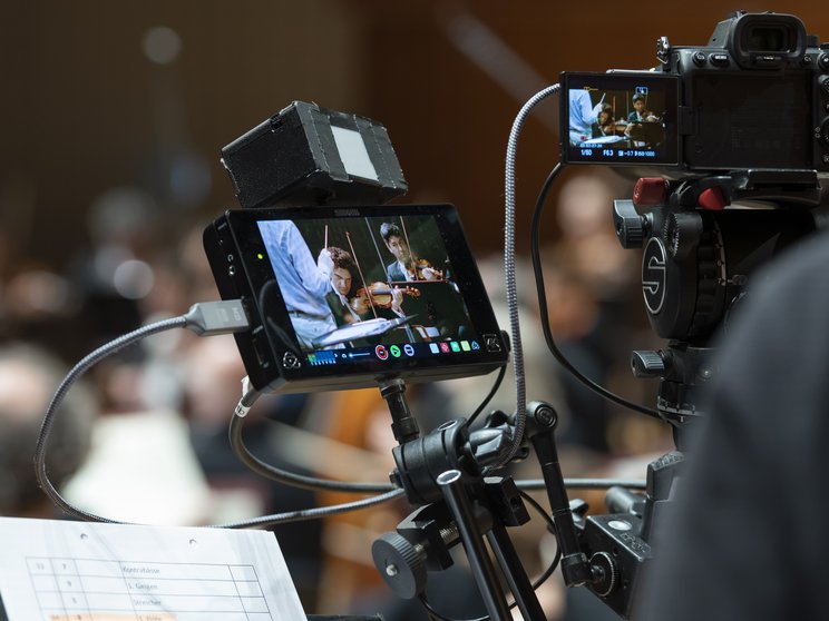 Recording the Lucerne Festival Orchestra © Priska Ketterer / Lucerne Festival