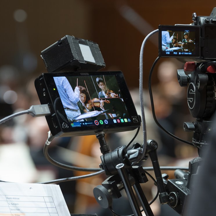 Filmaufnahmen mit dem Lucerne Festival Orchestra © Priska Ketterer / Lucerne Festival