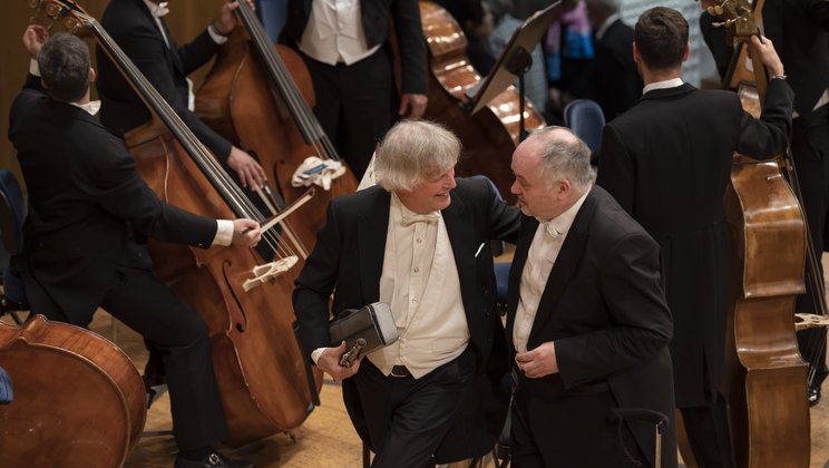 Jacques Zoon und Thomas Ruge nach einem Konzert 2022 © Priska Ketterer / Lucerne Festival