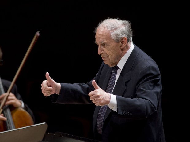 2010: Boulez bei einer CD-Aufnahme mit der Lucerne Festival Academy