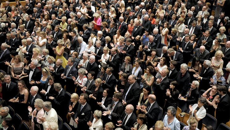 Das Publikum gibt Standing Ovations © Peter Fischli/Lucerne Festival