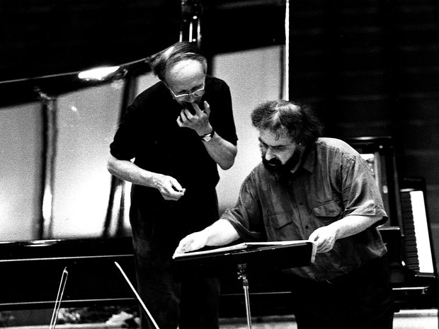 Heinz Holliger während der Probe mit Radu Lupu (1993)