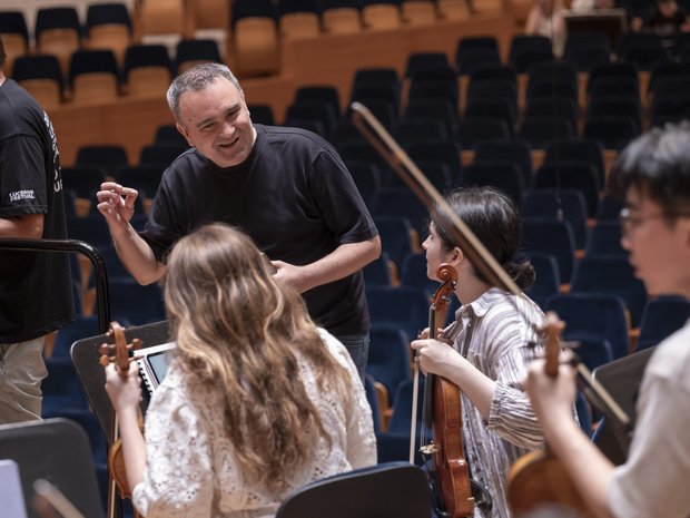 Probenarbeit mit Jörg Widmann © Priska Ketterer / Lucerne Festival