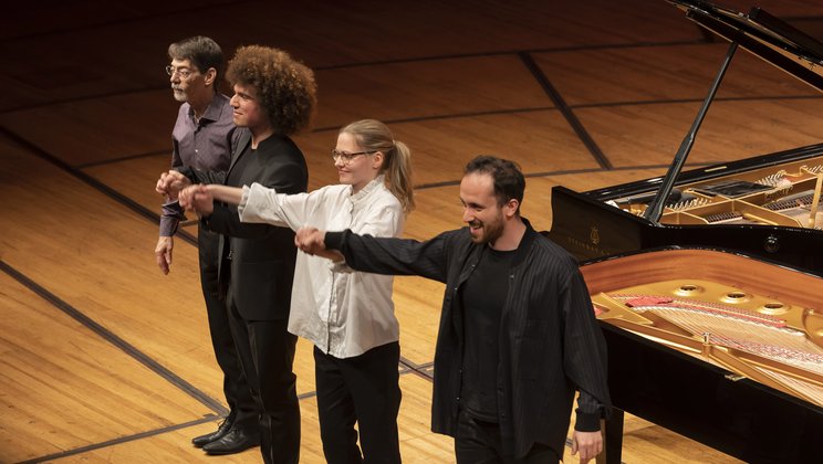 «Finale for Four» mit Fred Hersch, Mert Yalniz, Johanna Summer und Igor Levit © Priska Ketterer / Lucerne Festival