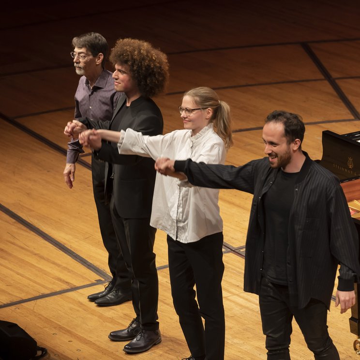 «Finale for Four» mit Fred Hersch, Mert Yalniz, Johanna Summer und Igor Levit © Priska Ketterer / Lucerne Festival