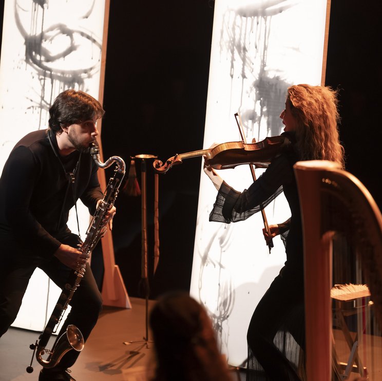 Ettore Biagi und Charlotte Hug beim Late Night-Konzert © Priska Ketterer / Lucerne Festival