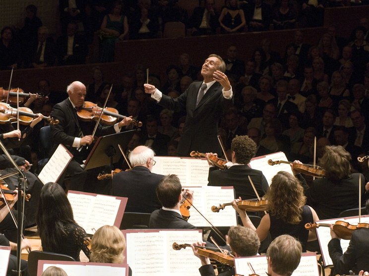 Claudio Abbado dirigiert das Lucerne Festival Orchestra, 2008 © Georg Anderhub / Lucerne Festival