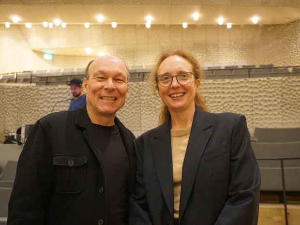 Komponist Dieter Ammann und Komponistin Rebecca Saunders
