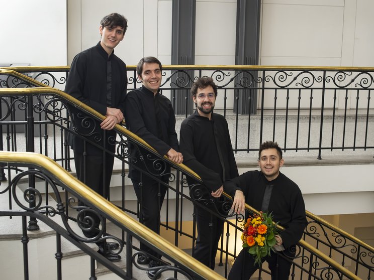 Atenea Quartet: Gil Sisquella Oncins, Bernat Santacana Hervada, Iago Domínguez Eiras, Jaume Angelès Fité © Priska Ketterer/Lucerne Festival