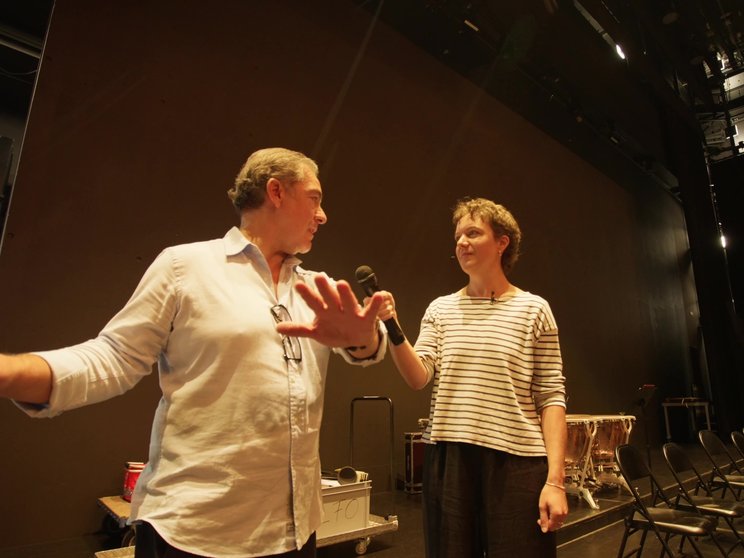 Backstage bei den Proben des Lucerne Festival Orchestra