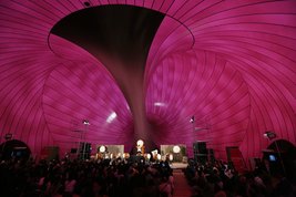 Concert at the Ark Nova in Fukushima, 2015 © Anish Kapoor, all rights reserved. Photo: Yu Terayama/Lucerne Festival