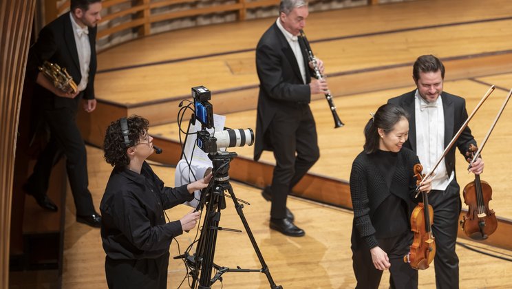Filmaufnahmen mit dem Lucerne Festival Orchestra © Priska Ketterer / Lucerne Festival