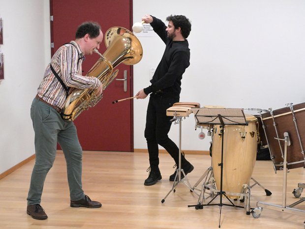Jack Adler-McKean and Noè Rodrigo Gisbert make for some special tuba sounds