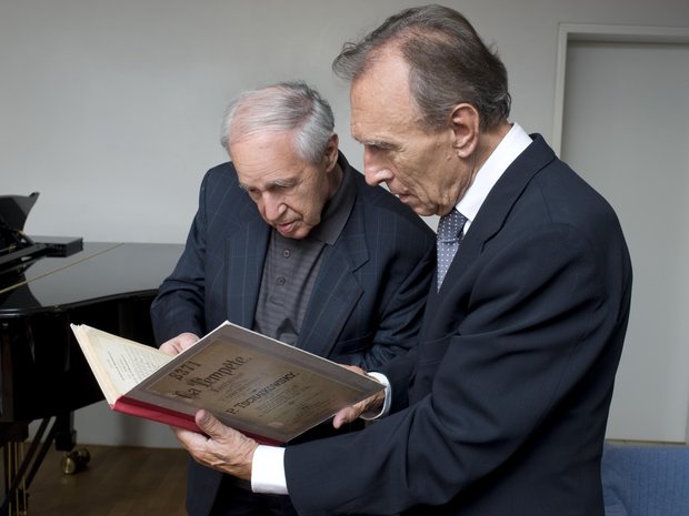 2008: Pierre Boulez mit Claudio Abbado