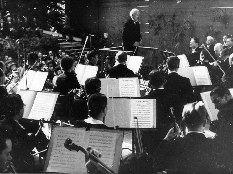 Arturo Toscanini leitet das legendäre Concert de Gala, die Geburtsstunde der Festspiele (1938) © © Jean Schneider/Archiv Lucerne Festival