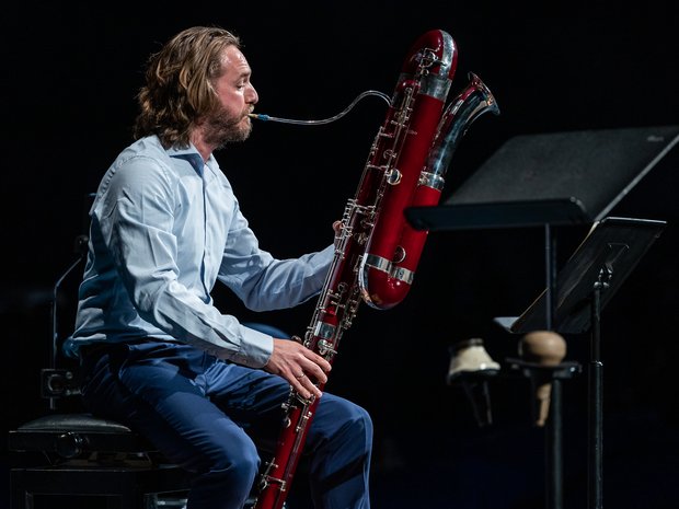 Simon van Holen, (Kontra-)Fagottist des Lucerne Festival Orchestra, 2021