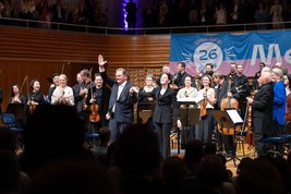 Michael Haefliger, Johanna Malangré & Lucerne Festival Orchestra © Manuela Jans/Lucerne Festival