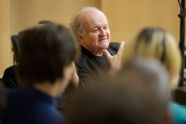 Wolfgang Rihm gives an introduction to his work at a museum concert in 2019 © Priska Ketterer/Lucerne Festival