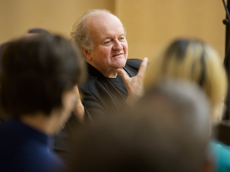 Wolfgang Rihm gives an introduction to his work at a museum concert in 2019 © Priska Ketterer/Lucerne Festival