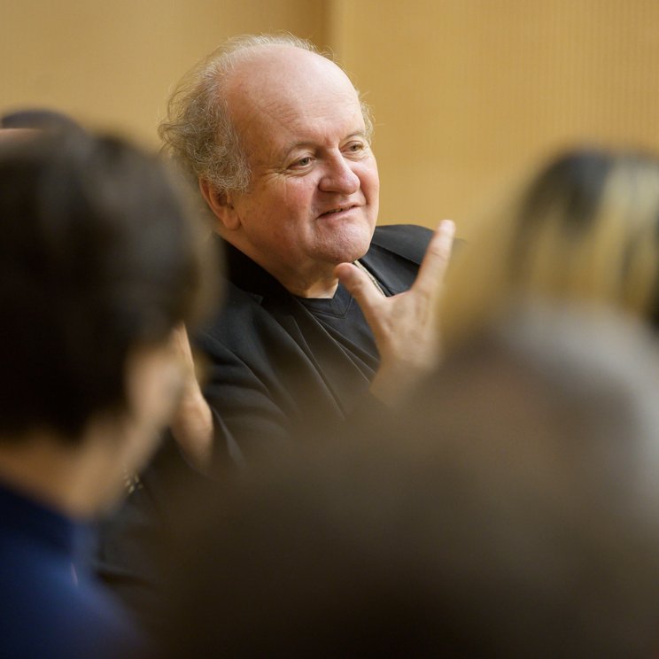 Wolfgang Rihm gives an introduction to his work at a museum concert in 2019 © Priska Ketterer/Lucerne Festival