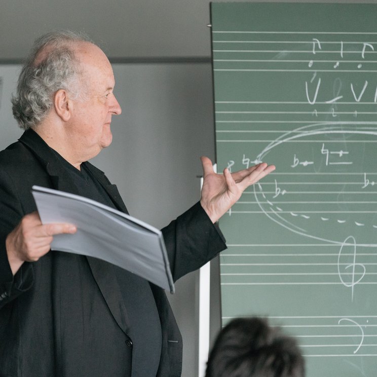 Wolfgang Rihm leitet das erste Composer Seminar 2016 © Stefan Deuber / Lucerne Festival