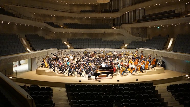 Generalprobe im Grossen Saal der Elbphilharmonie © Lucerne Festival