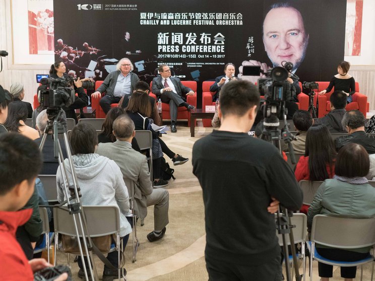 Press conference in Beijing at the Lucerne Festival Orchestra's Asia Tour 2017 © Oliver Becker / Lucerne Festival