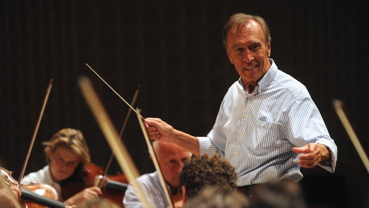 Claudio Abbado bei einer Probe mit dem Lucerne Festival Orchestra, 2008 © Peter Fischli / Lucerne Festival