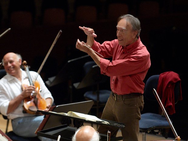 Claudio Abbado bei einer Probe mit dem Lucerne Festival Orchestra, 2007