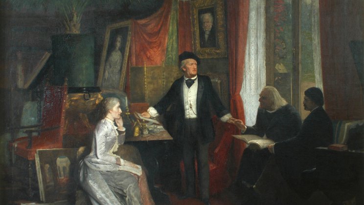 Wagner in seinem Heim Wahnfried, Beckmann 1880 © Stadt Luzern, Richard Wagner Museum