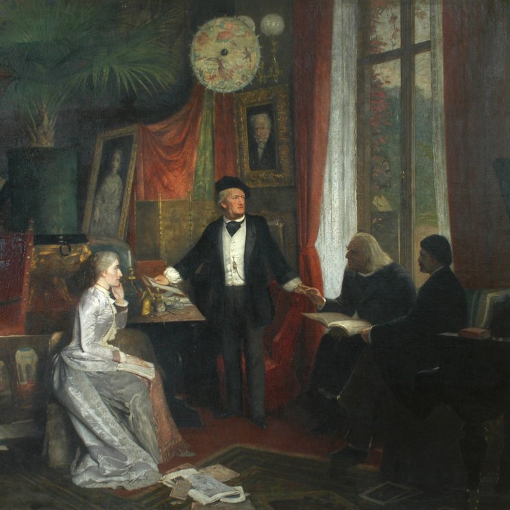 Wagner in seinem Heim Wahnfried, Beckmann 1880 © Stadt Luzern, Richard Wagner Museum